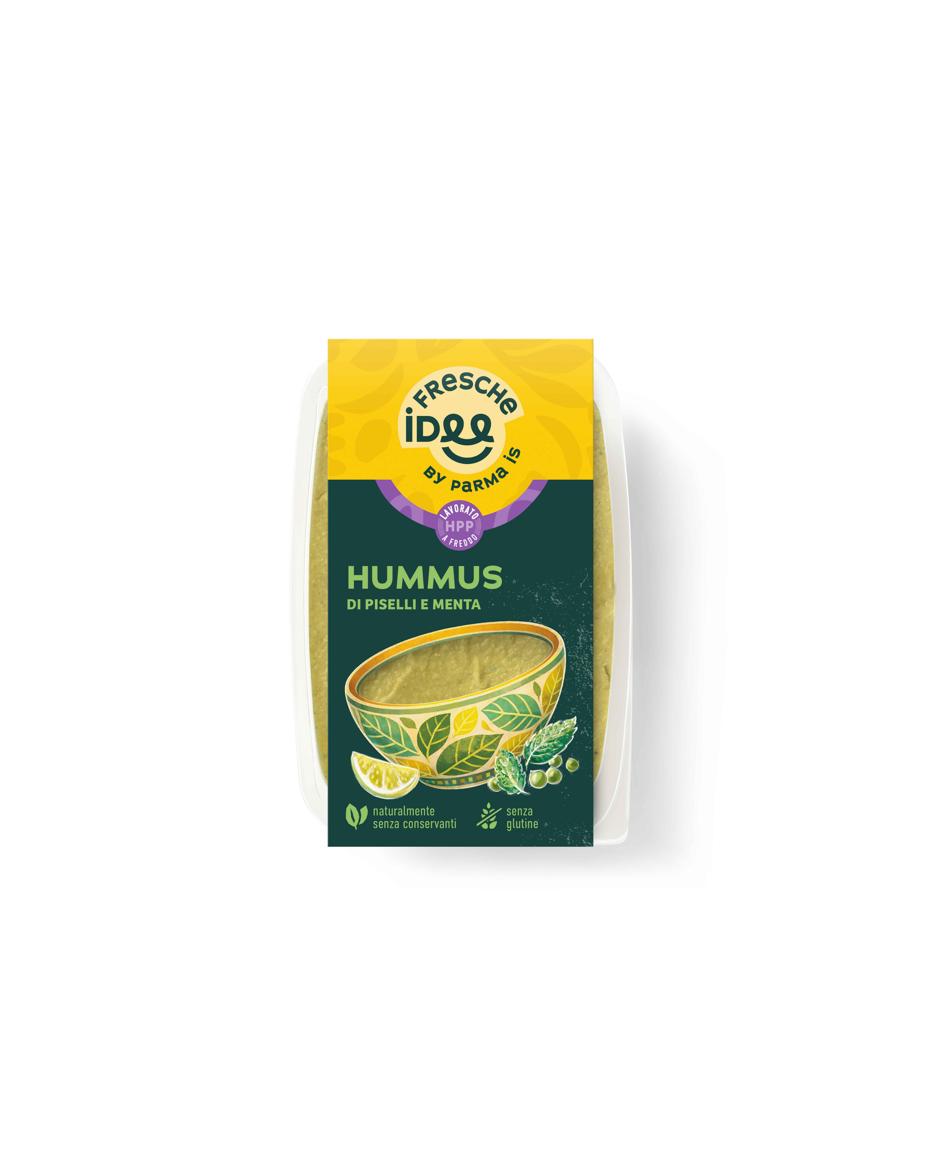 Hummus di PISELLI e MENTA