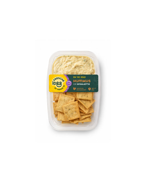 Hummus con Sfogliette con Olive ON THE ROAD